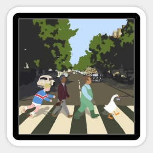 Goose In Abbey Road Sticker